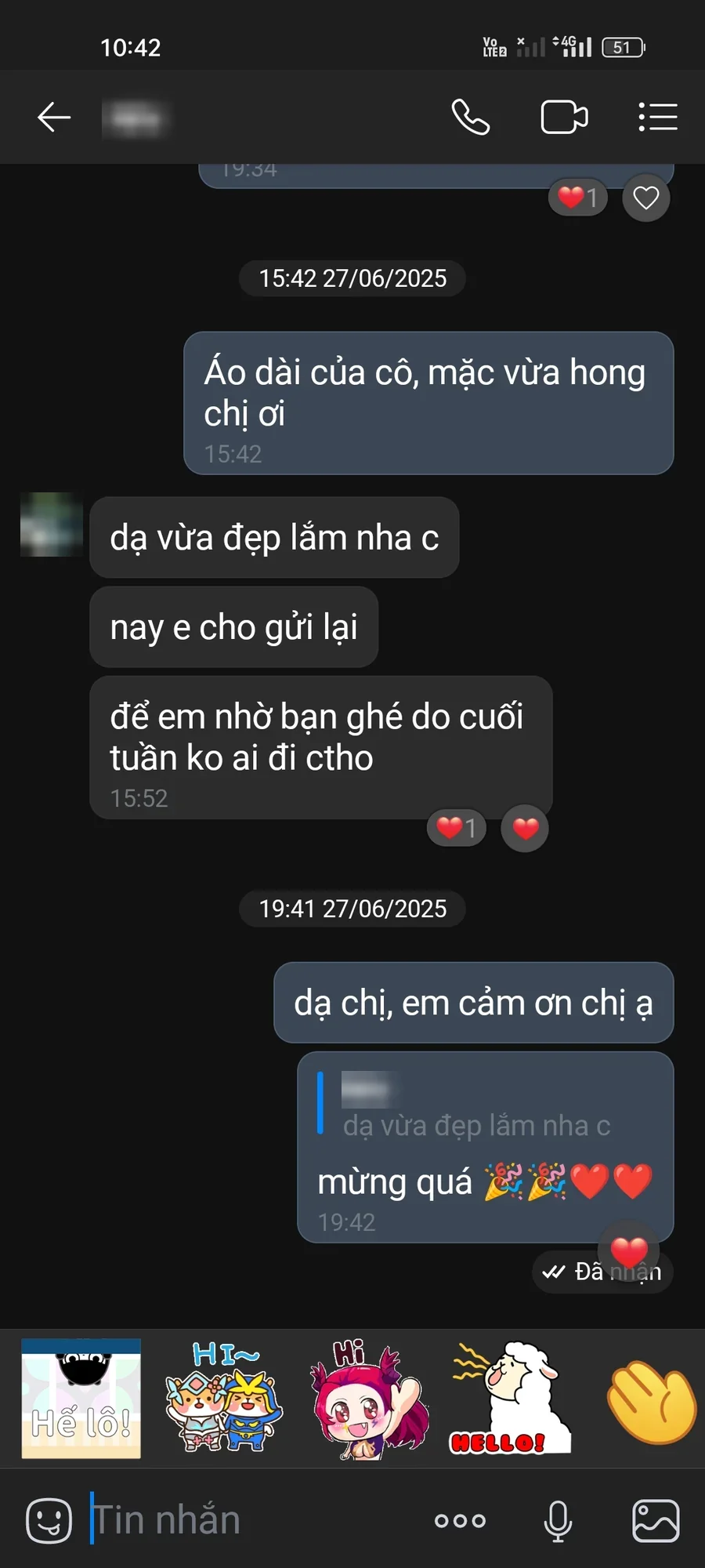 Khách phản hồi