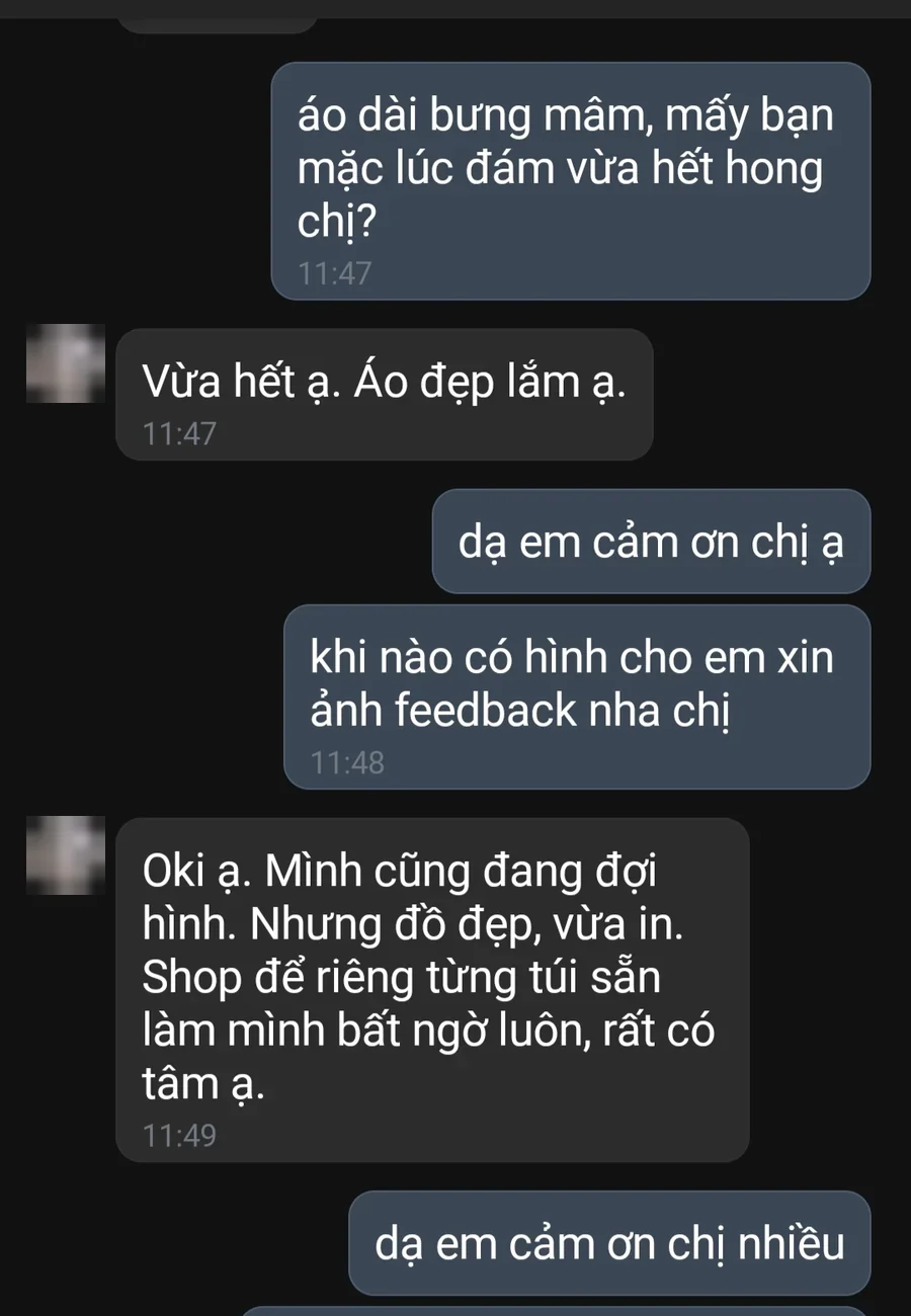 Khách phản hồi